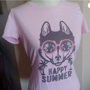 Siberian Husky Happy Summer Tee - Size S